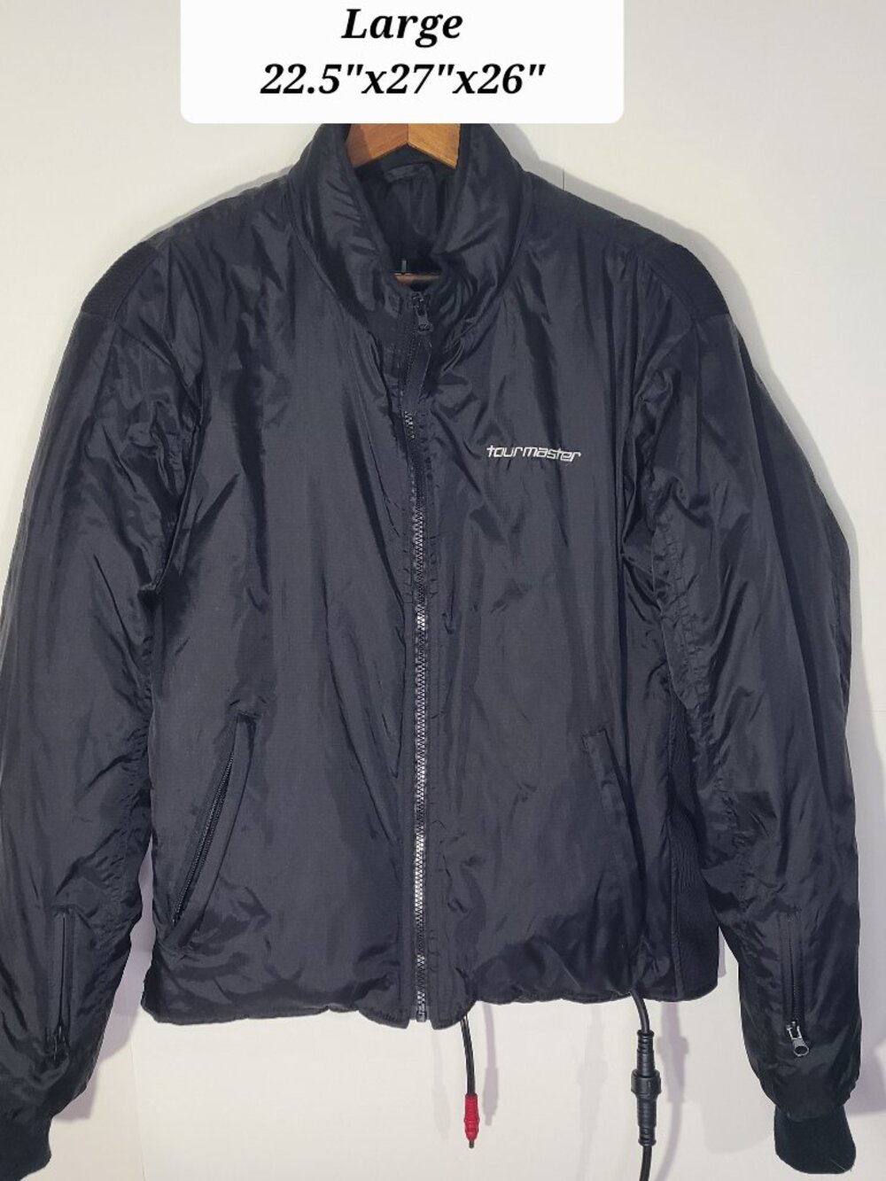 Tourmaster Synergy Electric Jacket Liner Mens Lg 44 Black Heated Motorcycle Gear